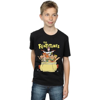 textil Niño Camisetas manga corta The Flintstones The The Ride Negro