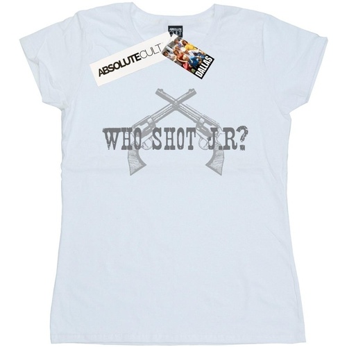 textil Mujer Camisetas manga larga Dallas Who Shot J.R. Blanco