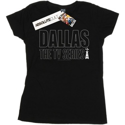 textil Mujer Camisetas manga larga Dallas TV Series Logo Negro