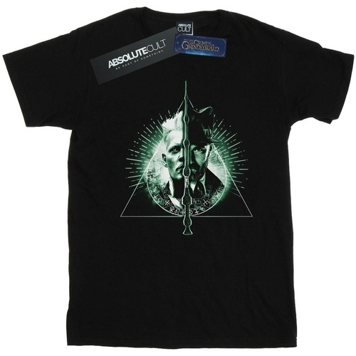 textil Niña Camisetas manga larga Fantastic Beasts Dumbledore Vs Grindelwald Negro