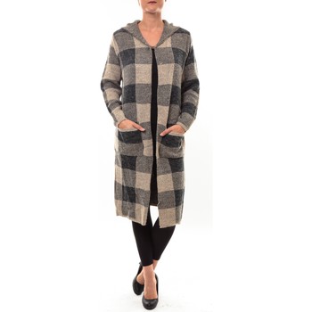 textil Mujer Chaquetas de punto De Fil En Aiguille Cardigan long K100 marron Marrón