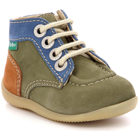 Zapatos Niño Botas de caña baja Kickers Bonzip-2 Verde