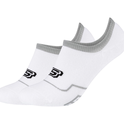 Accesorios Calcetines Skechers 2PPK Cushioned Footy Socks Blanco