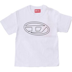 textil Niño Camisetas manga corta Diesel J01788-0BEAF Blanco