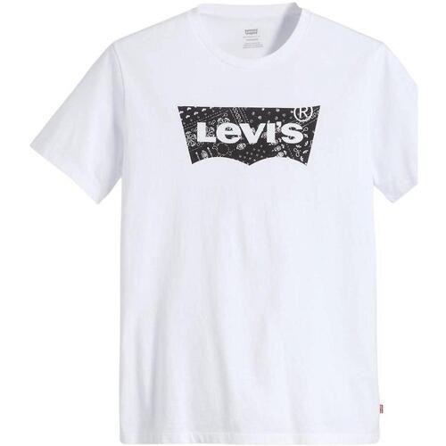 textil Hombre Camisetas manga corta Levi's GRAPHIC CREWNECK TEE FILLED Blanco