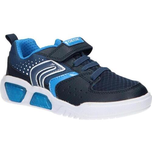 Zapatos Niño Deportivas Moda Geox J35GVA 011FE J ILLUMINUS Azul