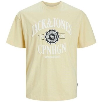 textil Hombre Camisetas manga corta Jack & Jones 12251899 JORLUCCA Amarillo