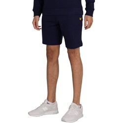 textil Hombre Shorts / Bermudas Lyle & Scott Shorts De Algodón Orgánico Con Logo Azul
