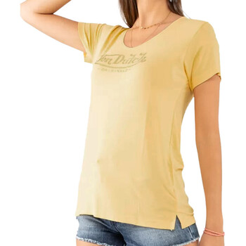 textil Mujer Camisetas manga corta Von Dutch  Amarillo