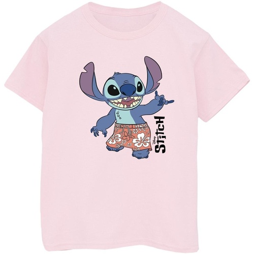 textil Niño Camisetas manga corta Disney Lilo & Stitch Bermuda Shorts Rojo