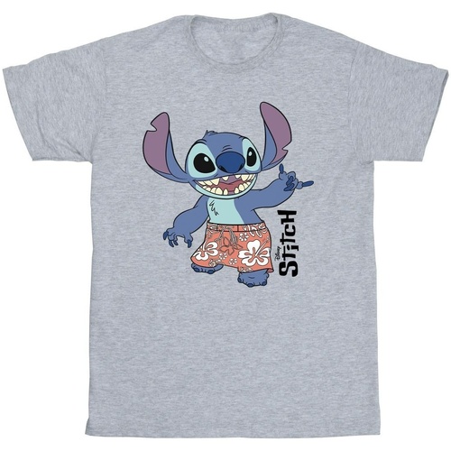 textil Niña Camisetas manga corta Disney Lilo & Stitch Bermuda Shorts Gris