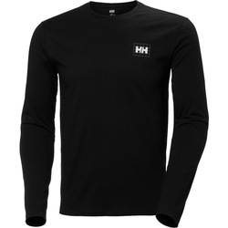 textil Hombre Camisetas manga larga Helly Hansen F2F ORGANIC COTTON LS TEE Negro
