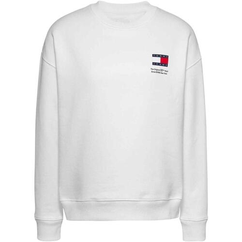 textil Mujer Sudaderas Tommy Jeans TJW BXY GRAPHIC FLAG CREW Blanco