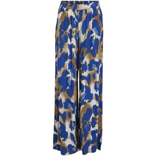 textil Pantalones Vila VIGALTA TOGA HW STRAIGHT PANTS Azul