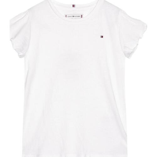 textil Niña Camisetas manga corta Tommy Hilfiger KG0KG07052 YBR Blanco