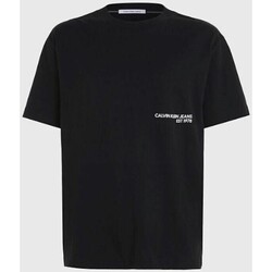textil Hombre Camisetas manga corta Calvin Klein Jeans J30J324652BEH Negro