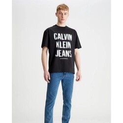 textil Hombre Camisetas manga corta Calvin Klein Jeans J30J324648 Negro