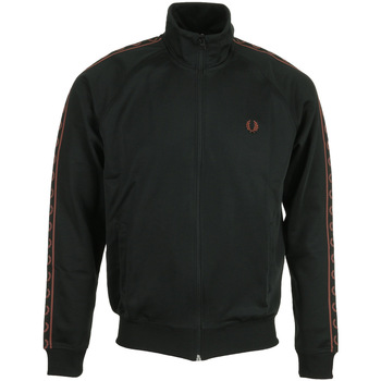 textil Hombre Chaquetas Fred Perry Contrast Tape Track Jacket Negro