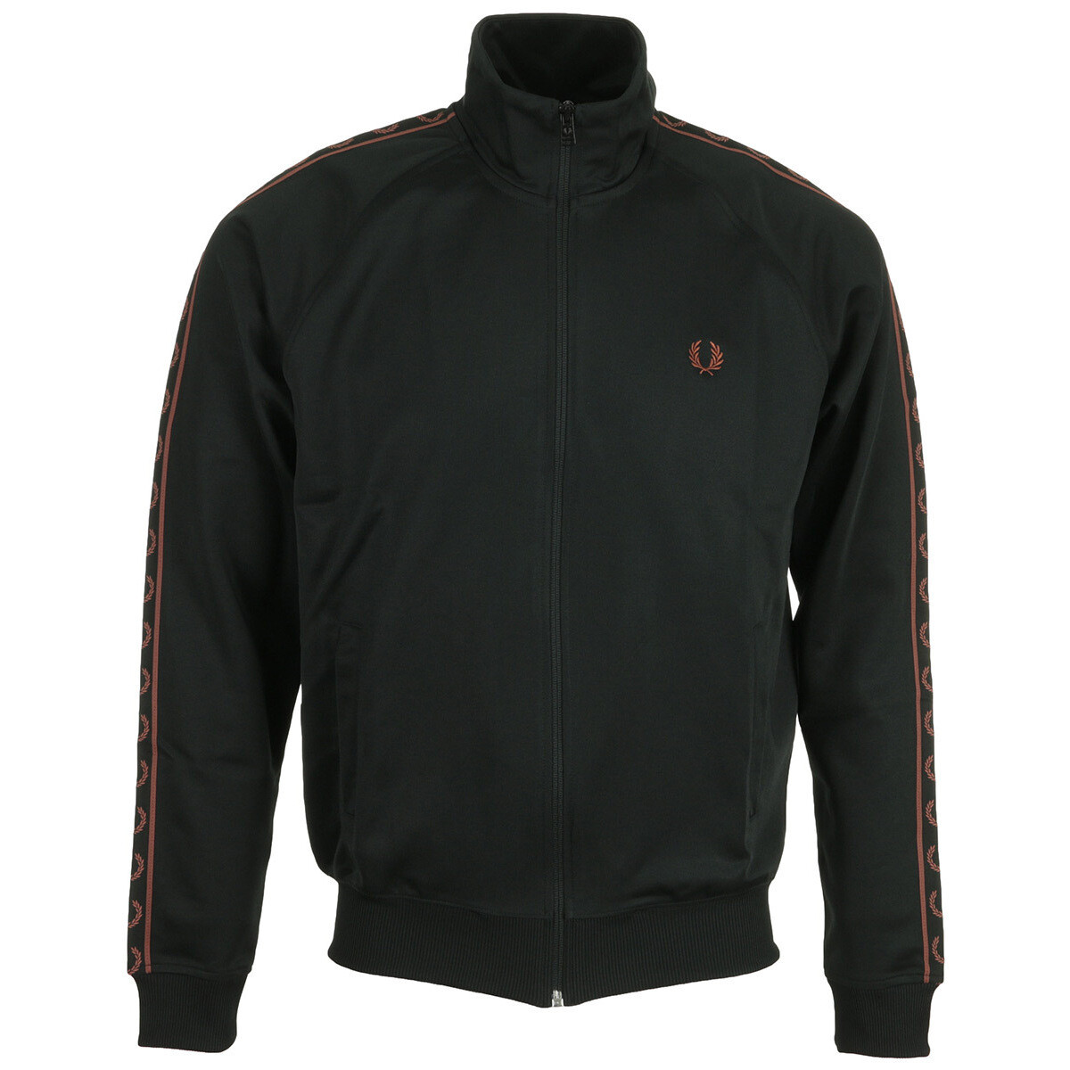textil Hombre Chaquetas Fred Perry Contrast Tape Track Jacket Negro