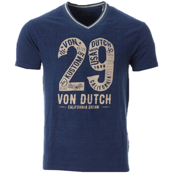 textil Hombre Camisetas manga corta Von Dutch  Azul