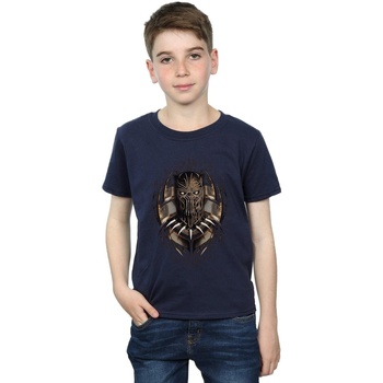 textil Niño Tops y Camisetas Marvel Black Panther Gold Killmonger Azul
