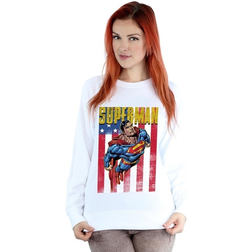 textil Mujer Sudaderas Dc Comics Superman Flight Blanco