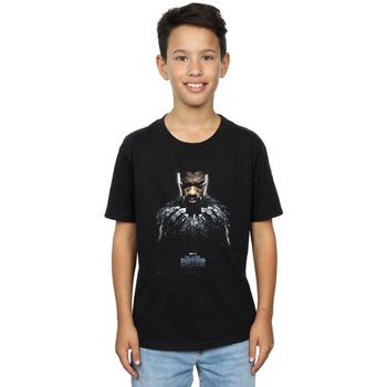 textil Niño Tops y Camisetas Marvel Black Panther T'Challa Poster Negro