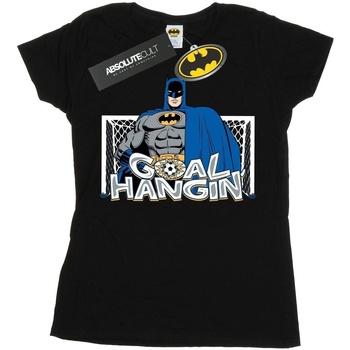 textil Mujer Camisetas manga larga Dc Comics Batman Football Goal Hangin' Negro