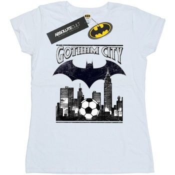 textil Mujer Camisetas manga larga Dc Comics Batman Football Gotham City Blanco