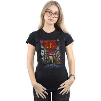textil Mujer Camisetas manga larga Dc Comics Batman Rogues Gallery Cover Negro