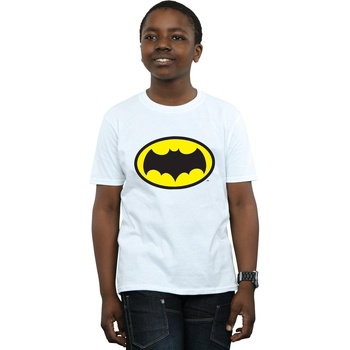 textil Niño Camisetas manga corta Dc Comics Batman TV Series Logo Blanco