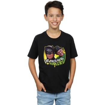 textil Niño Camisetas manga corta Dc Comics Batman TV Series The Riddler Joke Negro