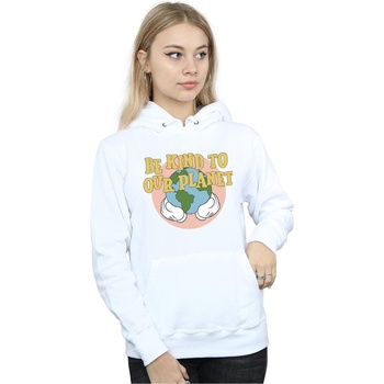 textil Mujer Sudaderas Disney Mickey Mouse Be Kind To Our Planet Blanco