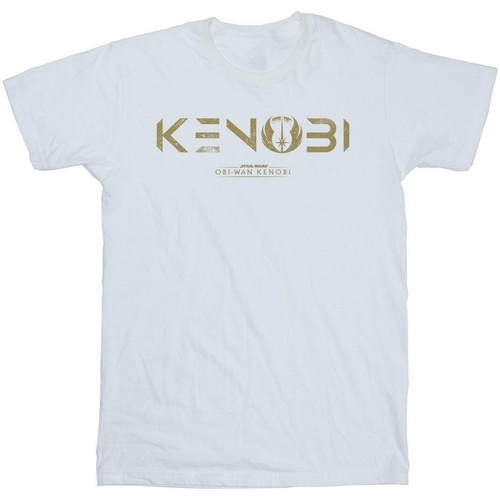 textil Niña Camisetas manga larga Disney Obi-Wan Kenobi Logo Blanco