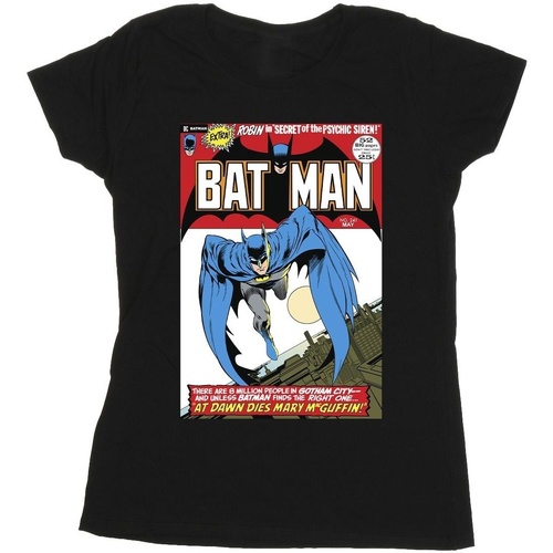 textil Mujer Camisetas manga larga Dc Comics Running Batman Cover Negro