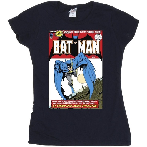 textil Mujer Camisetas manga larga Dc Comics Running Batman Cover Azul