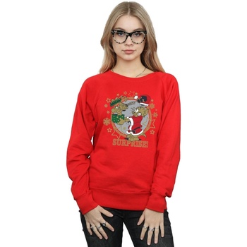 textil Mujer Sudaderas Dessins Animés Christmas Surprise Rojo