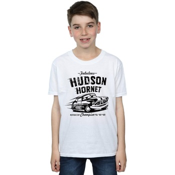 textil Niño Camisetas manga corta Disney Cars Hudson Hornet Blanco