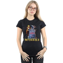 textil Mujer Camisetas manga larga Beetlejuice Here Lies Negro