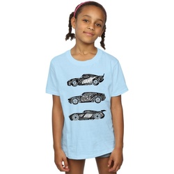 textil Niña Camisetas manga larga Disney Cars Text Racers Azul