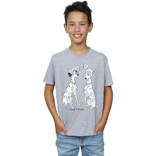 textil Niño Camisetas manga corta Disney 101 Dalmatians Classic Pongo And Perdita Gris