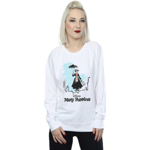 textil Mujer Sudaderas Disney Mary Poppins Rooftop Landing Colour Blanco