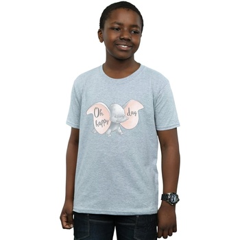 textil Niño Tops y Camisetas Disney Dumbo Happy Day Gris
