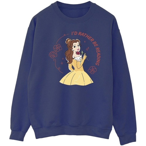 textil Hombre Sudaderas Disney Beauty And The Beast I'd Rather Be Reading Azul