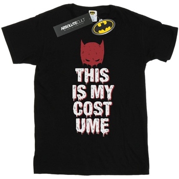 textil Hombre Camisetas manga larga Dc Comics Batman This Is My Costume Negro