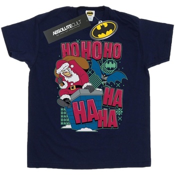 textil Hombre Camisetas manga larga Dc Comics Batman And Joker Ha Ha Ha Ho Ho Ho Azul
