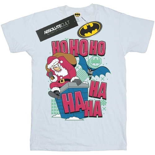 textil Hombre Camisetas manga larga Dc Comics Batman And Joker Ha Ha Ha Ho Ho Ho Blanco
