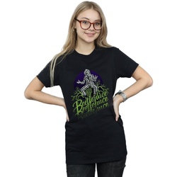 textil Mujer Camisetas manga larga Beetlejuice Faded Pose Negro