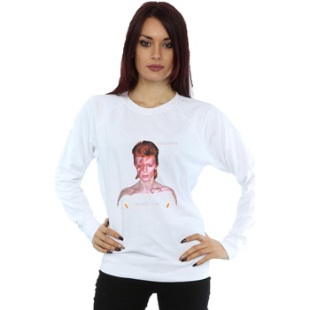 textil Mujer Sudaderas David Bowie Aladdin Sane Version Blanco