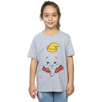 textil Niña Camisetas manga larga Disney Dumbo Face Gris